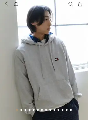 타미진스 박시 배지 후디