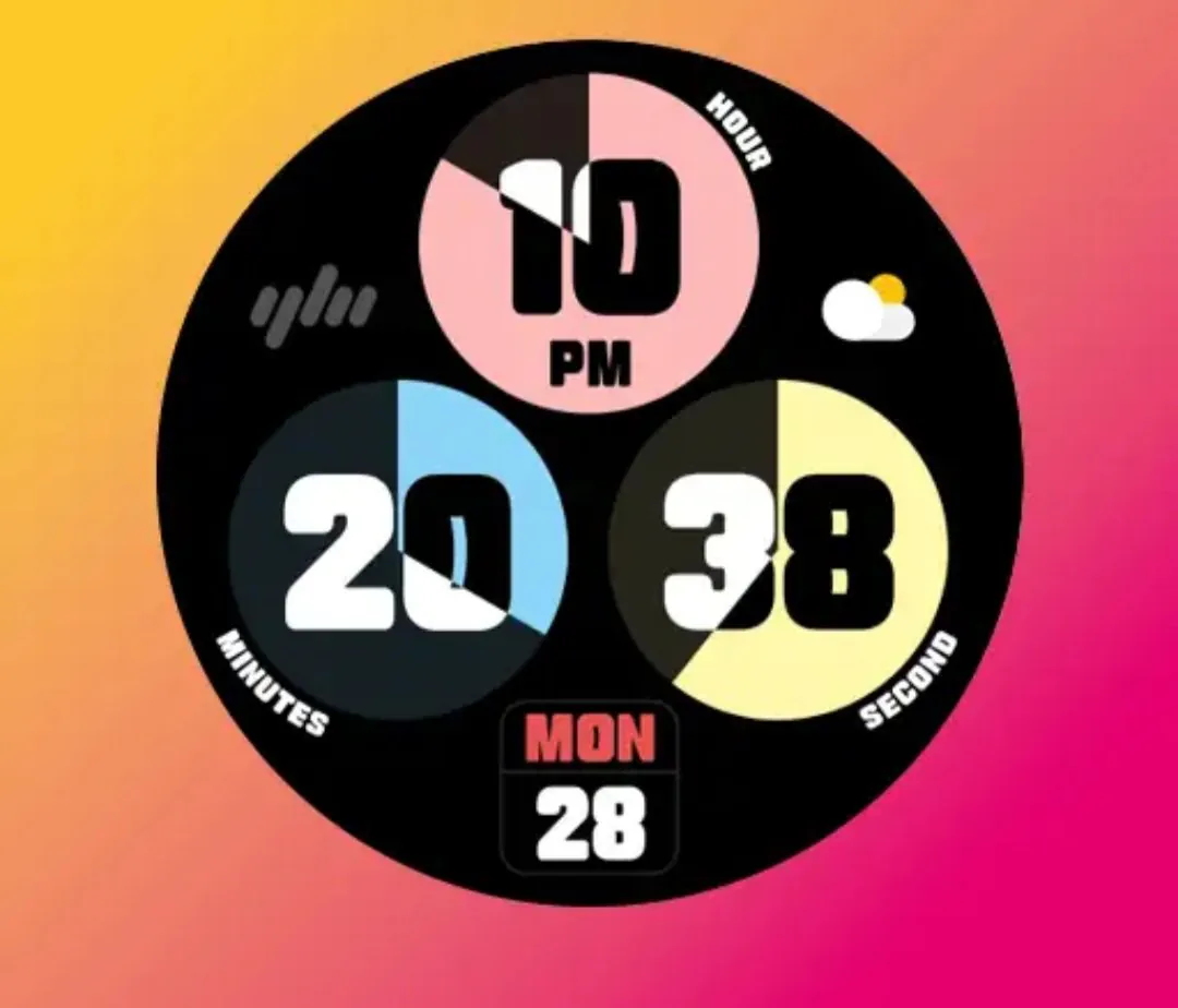 yamwatch digital 3 워치페이스 외