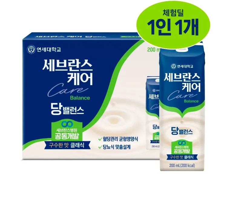세브란스케어 당밸런스 클래식 구수한맛, 200ml, 4개