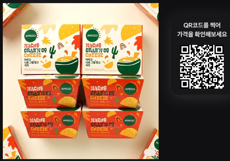 아미고 나쵸 그랩앤고 치즈콤보, 100g, 6입